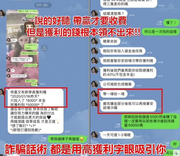 代操話術與保證獲利陷阱